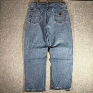 Vintage Carhartt light wash baggy relaxed fit denim jeans pants